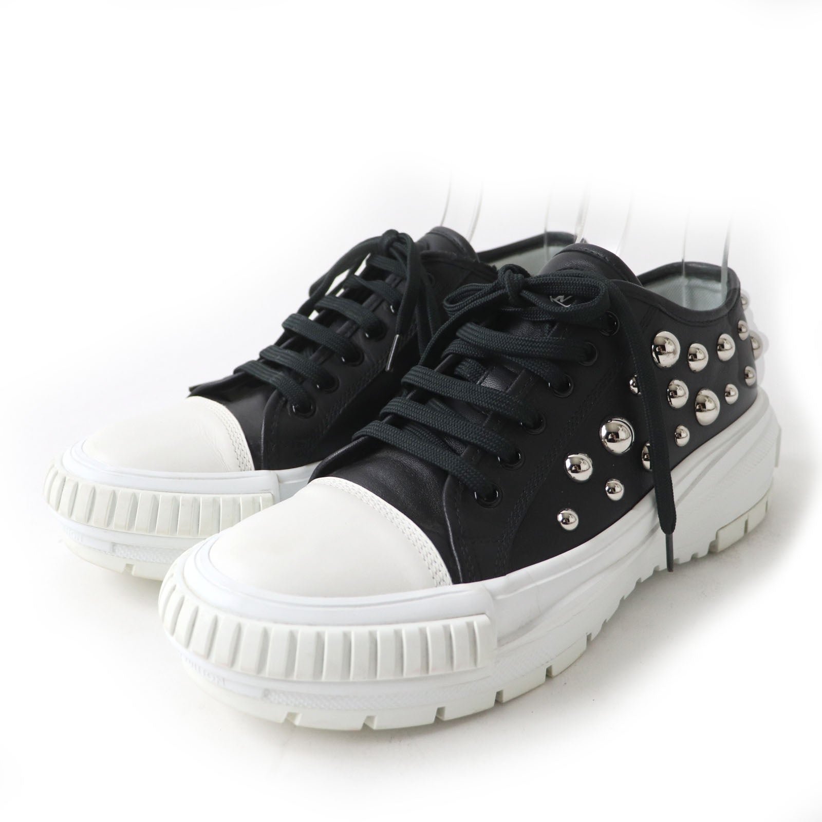 LOUIS VUITTON sneakers Main: Leather Black White Squad Line Yayoi Kusama Women 40 Used | AlmaBagz - Image 13