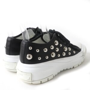 LOUIS VUITTON sneakers Main: Leather Black White Squad Line Yayoi Kusama Women 40 Used | AlmaBagz