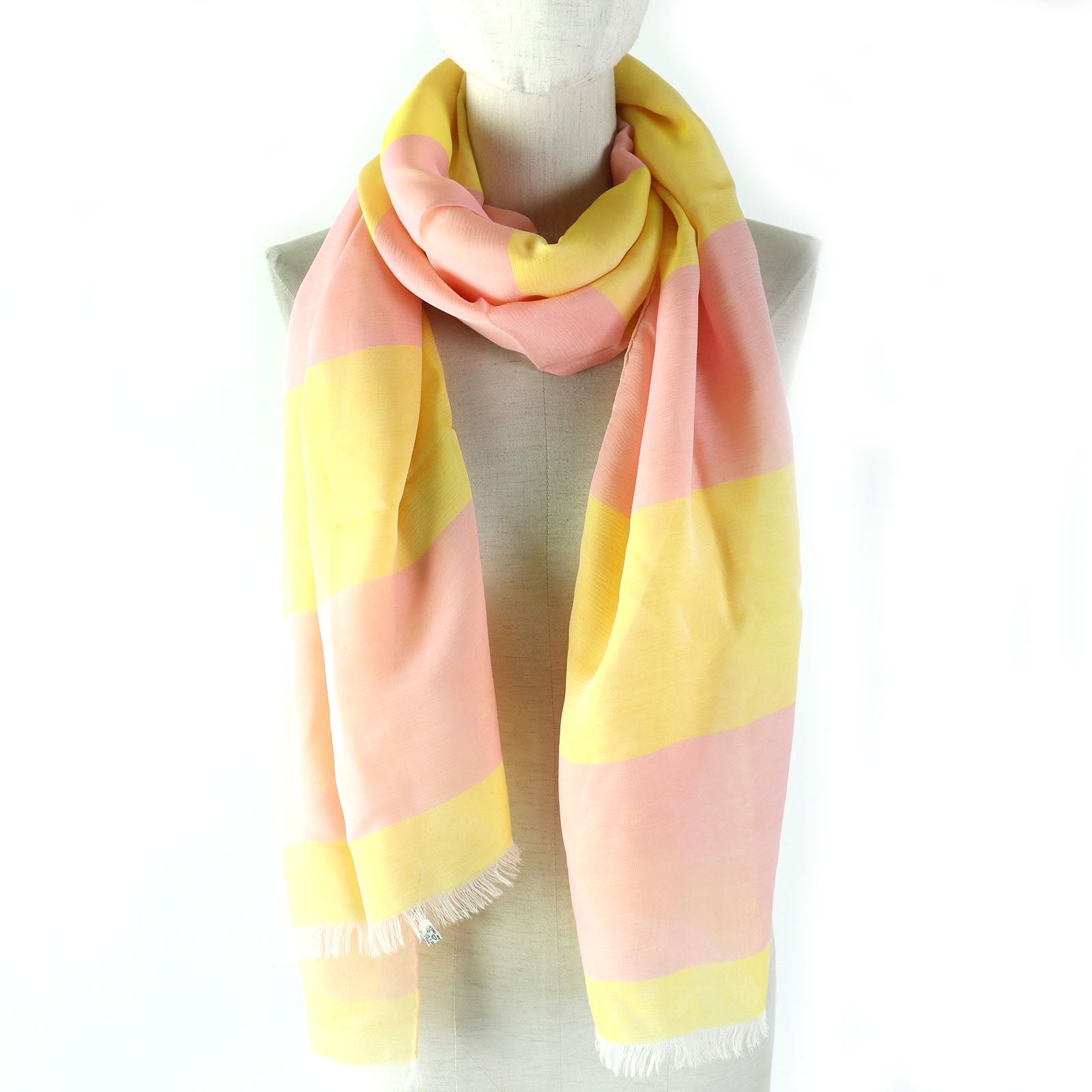 HERMES Stall silk Pink Yellow | AlmaBagz