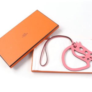 HERMES Bag charm Vaux Swift Rose azare Paddock schbar | AlmaBagz