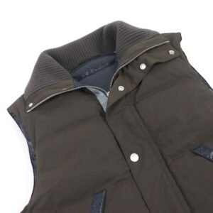 HERMES Down vest Nylon Brown type 50 | AlmaBagz
