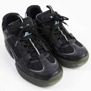 LOUIS VUITTON Low cut sneakers 1A9J6R Part: suede black Abbey line mens 6 Used | AlmaBagz