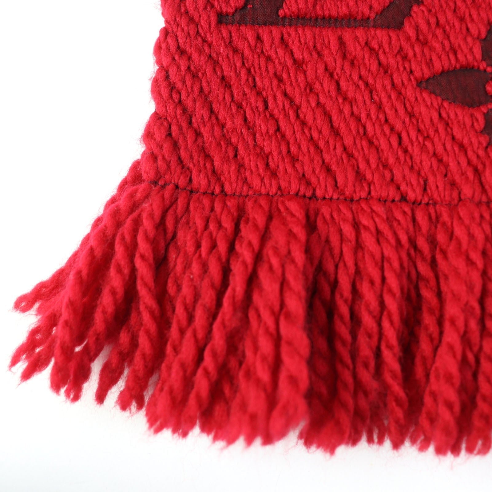 LOUIS VUITTON Scarf M72732 Main: 94% wool, Main: 6% silk Ruby Escalp Logo Mania Women Used | AlmaBagz - Image 4