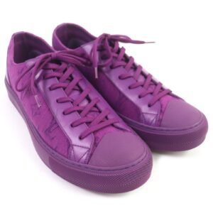 LOUIS VUITTON Low cut sneakers Part: Canvas, Part: Leather purple Tattoo line mens 7 Used | AlmaBagz