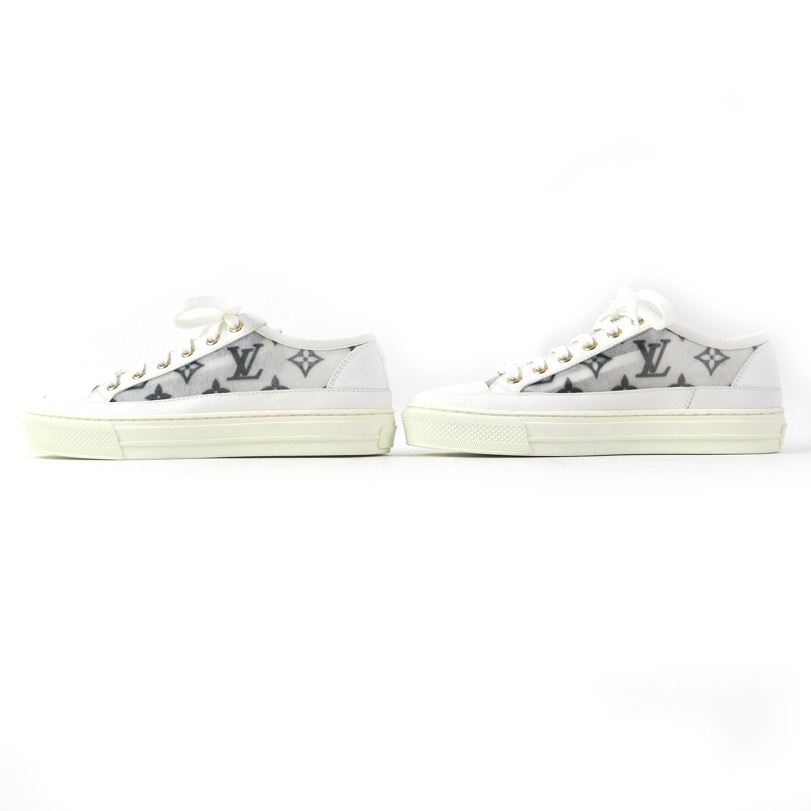 LOUIS VUITTON sneakers Main: Leather White Black type Stella line Women 34 Used | AlmaBagz