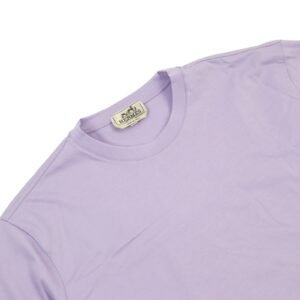 HERMES Short sleeve T-shirt cotton purple L | AlmaBagz