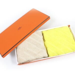 HERMES towel cotton Citron Natural | AlmaBagz