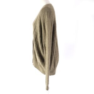 HERMES cardigan 2H2705DA wool khaki 38 | AlmaBagz
