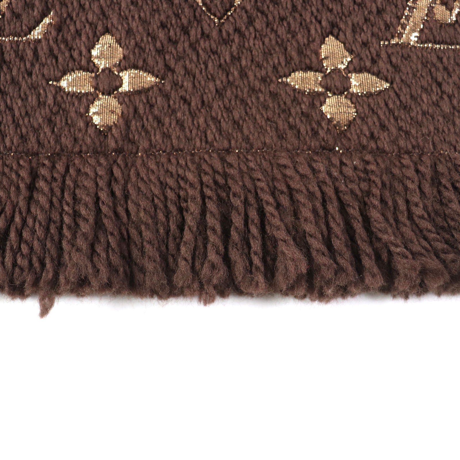 LOUIS VUITTON Scarf M71383 Main: 95% wool, Main: 3% silk, Main: 2% polyester Marron Logo mania Women Used | AlmaBagz - Image 3