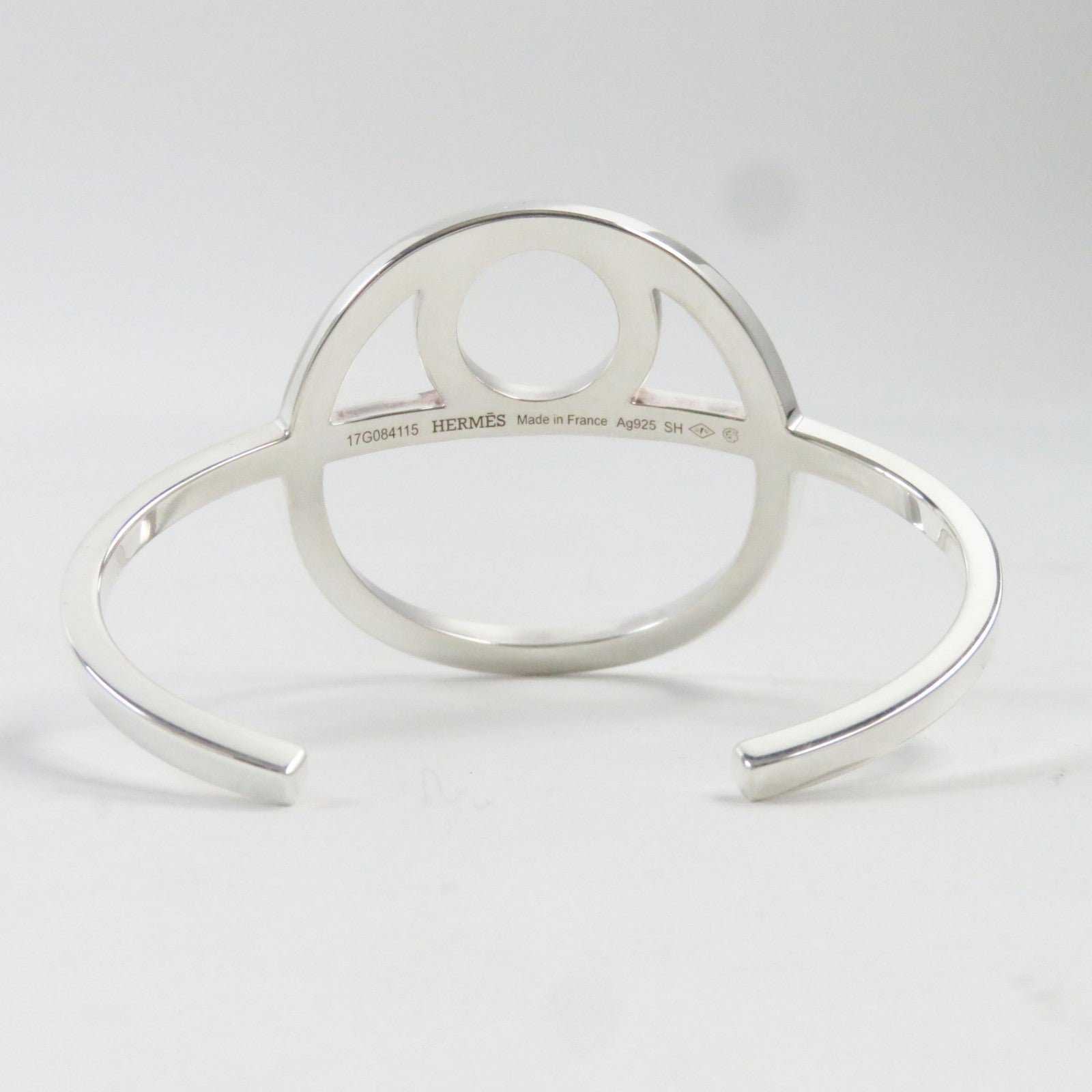 HERMES Bangle AG925 Silver Chene Dunkle Game | AlmaBagz