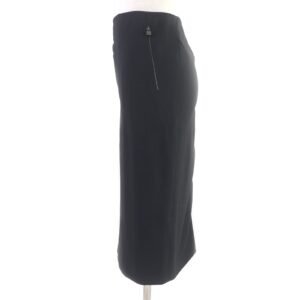 HERMES Tight Skirt Virgin wool black 42 | AlmaBagz