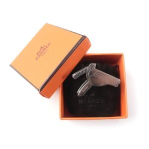 HERMES Scarf ring ー Silver Cadrige GP | AlmaBagz