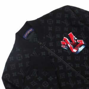 LOUIS VUITTON Blouson 1AA4XT cotton black LV Graffiti Zip Blouson M | AlmaBagz