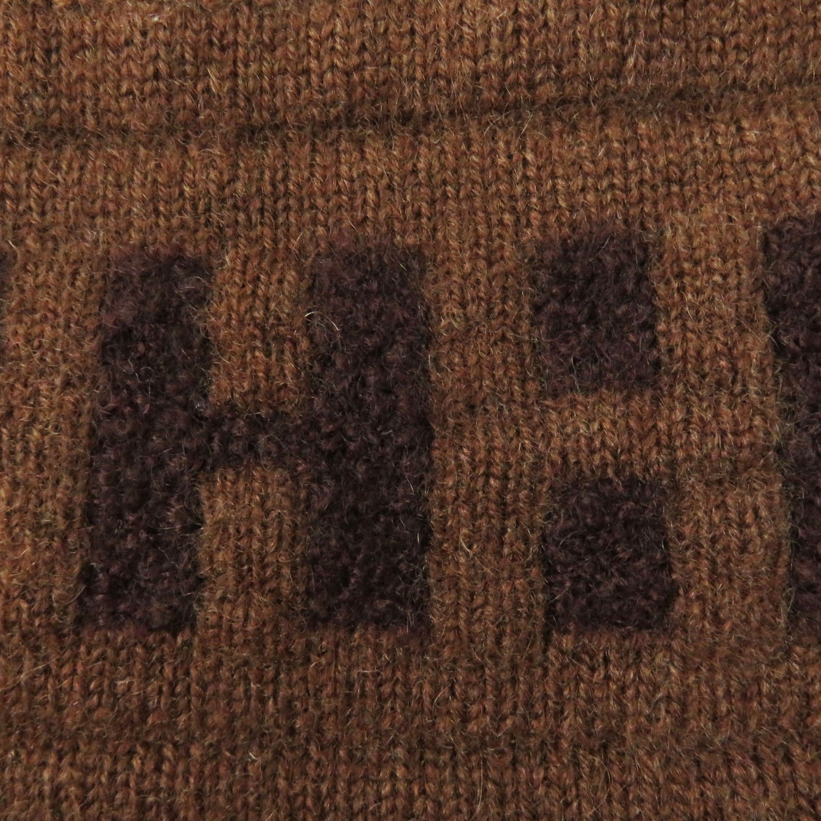 HERMES Knit cap cashmere Brown | AlmaBagz - Image 6
