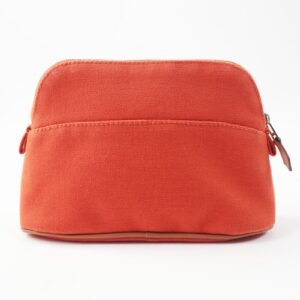 HERMES Pouch cotton Orange Bored Pouch PM | AlmaBagz