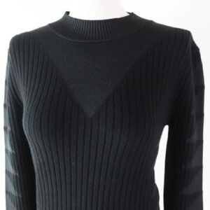 HERMES knit 3H2641DX wool black 34 | AlmaBagz
