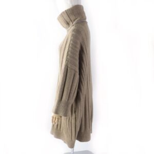 HERMES one piece cashmere Brown 34 | AlmaBagz
