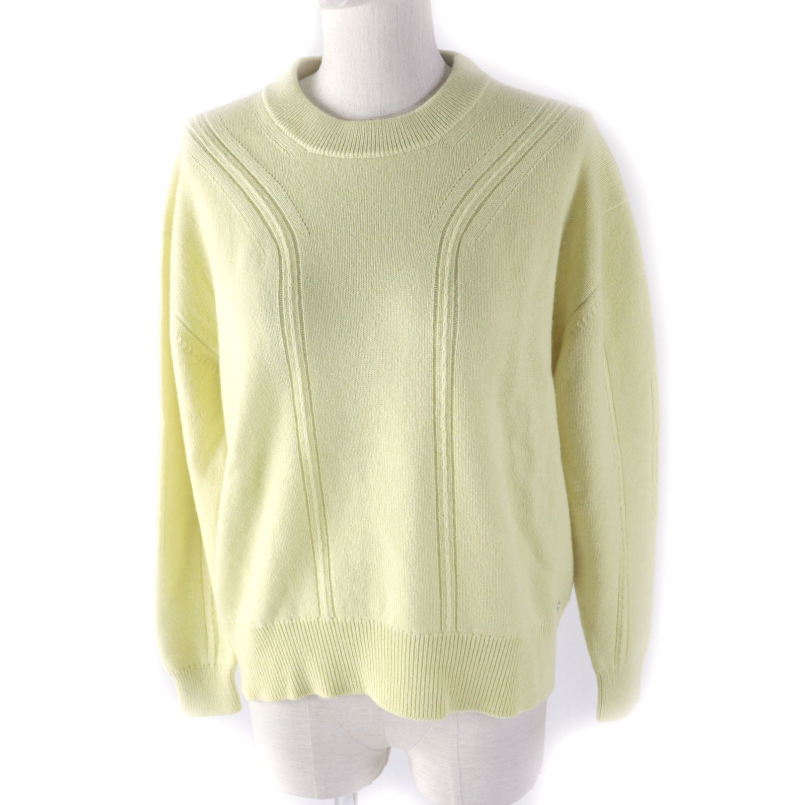 HERMES knit cashmere yellow 34 | AlmaBagz - Image 10