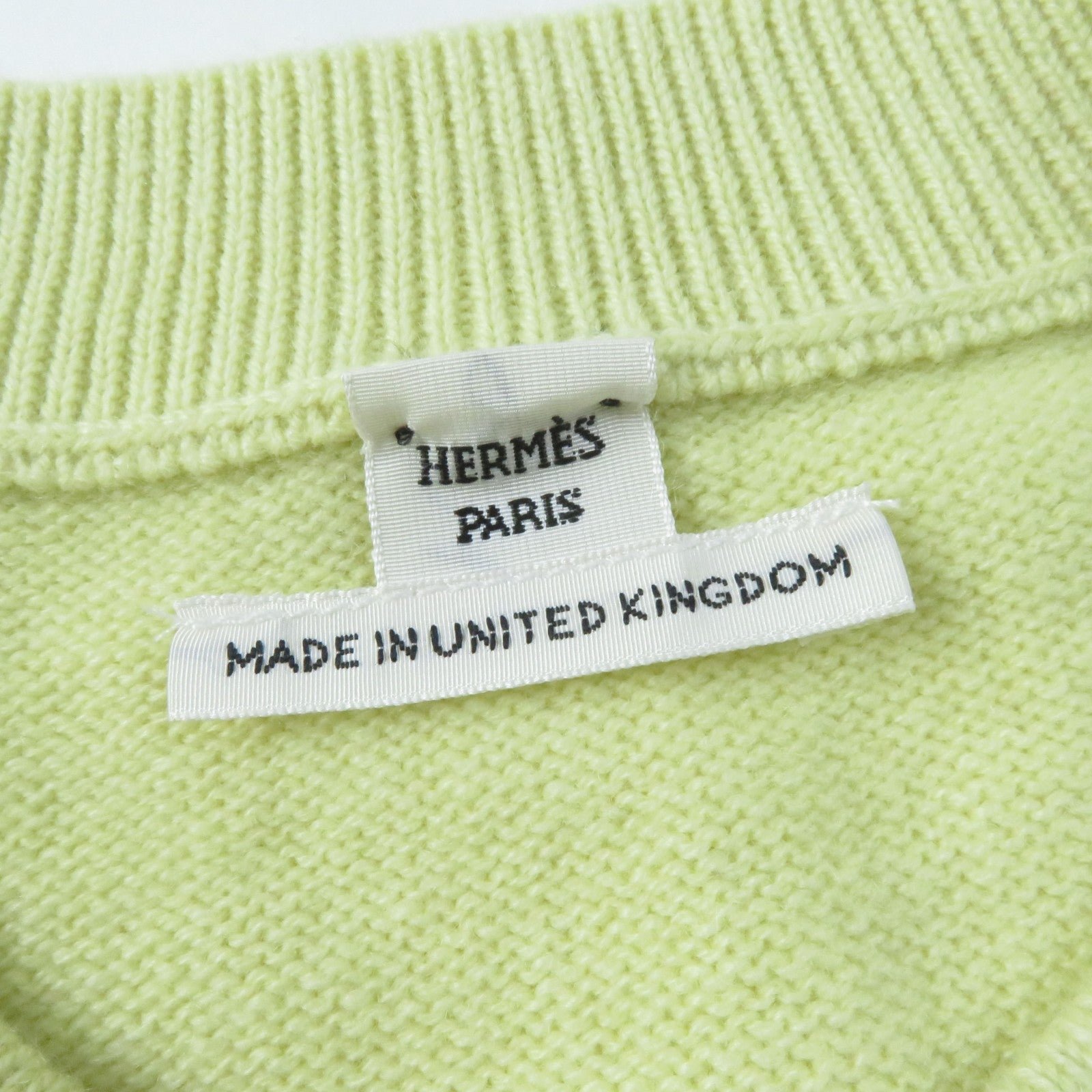 HERMES knit cashmere yellow 34 | AlmaBagz - Image 6
