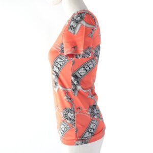HERMES Short sleeve T-shirt cotton Orange type 34 | AlmaBagz