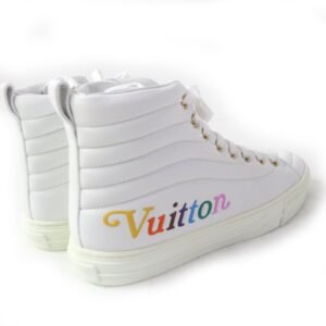 LOUIS VUITTON High cut sneakers Main: Leather white Stellar Line Women 36 Used | AlmaBagz