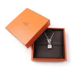 HERMES Necklace SV925 Silver Amulet Birkin | AlmaBagz