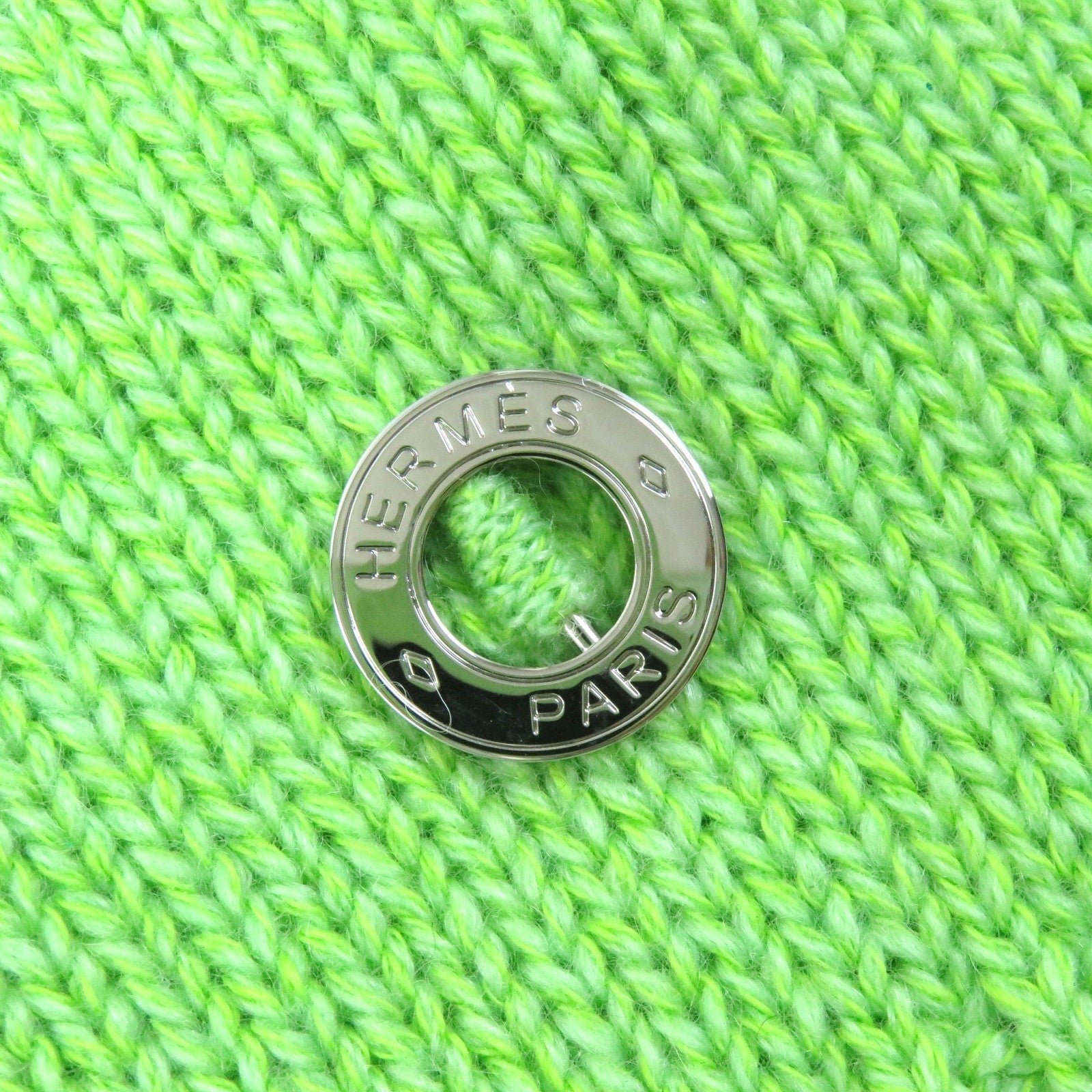 HERMES knit cashmere green 36 | AlmaBagz - Image 5