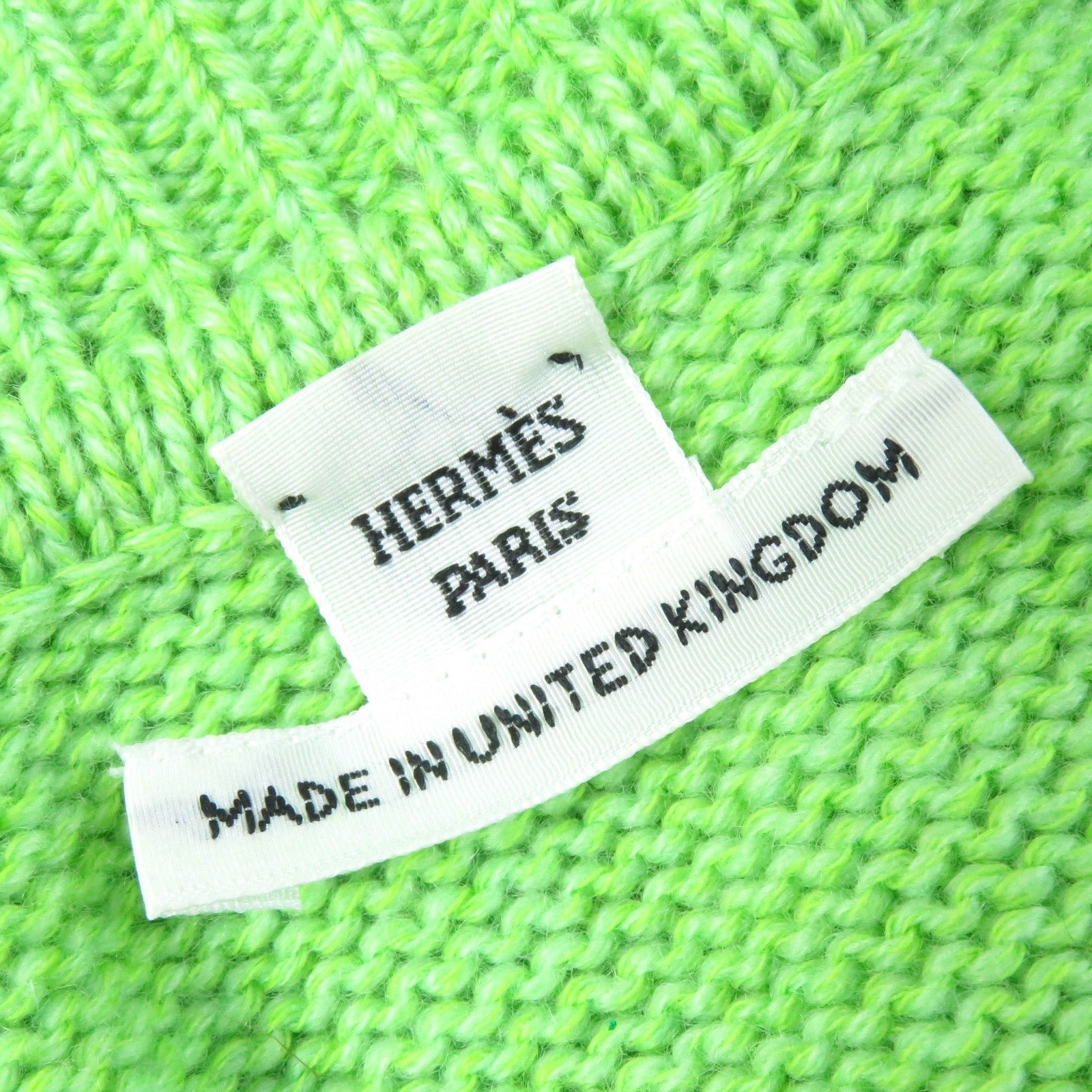 HERMES knit cashmere green 36 | AlmaBagz - Image 6