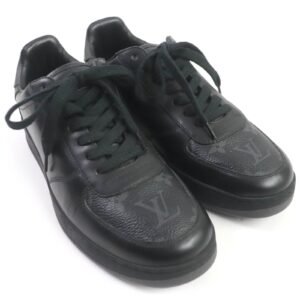 LOUIS VUITTON Low cut sneakers Monogram Eclipse black Rivoli line 5 | AlmaBagz