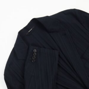 HERMES tailored jacket Main: 97% cotton, Main: 3% polyurethane black mens 46 Used | AlmaBagz