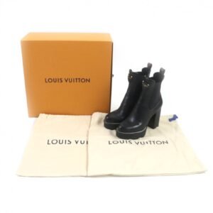 LOUIS VUITTON short boots 1AABB7 Main: Leather black Bobur Line Ankle Boots Women 38 Used | AlmaBagz