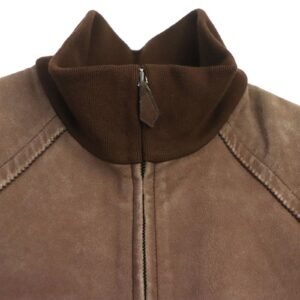 HERMES Blouson Lamb leather Brown 52 | AlmaBagz