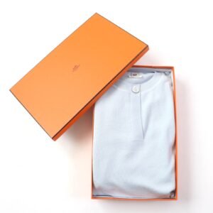 HERMES sweater silk Light blue 40 | AlmaBagz