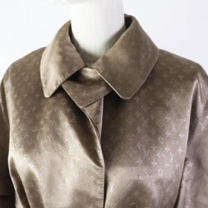 LOUIS VUITTON coat silk Brown 38 | AlmaBagz