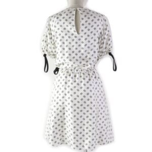 LOUIS VUITTON dress 1A9NYN silk White black 36 | AlmaBagz