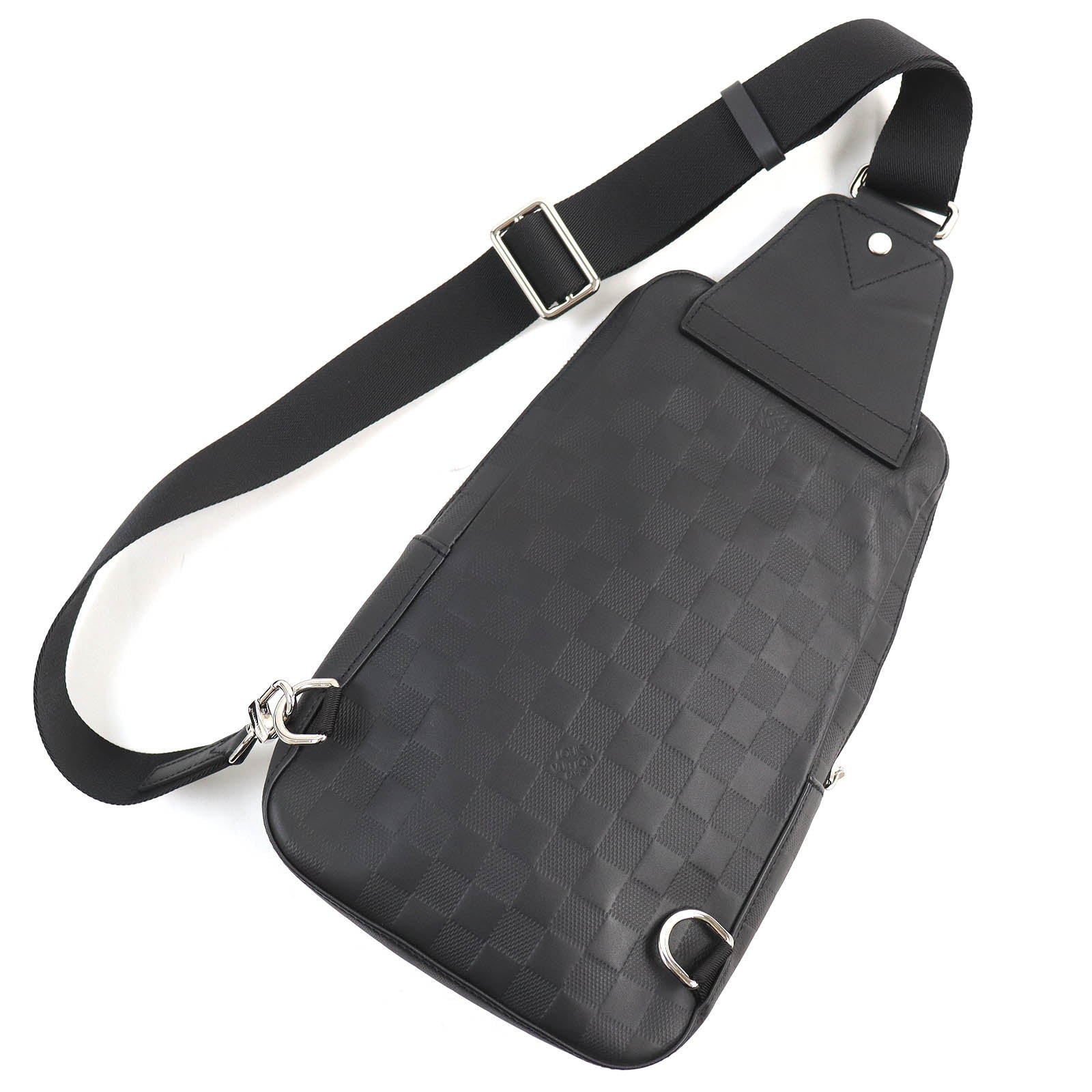 LOUIS VUITTON Sling bag N41720 Damier Anfini black Avenue sling bag | AlmaBagz - Image 2