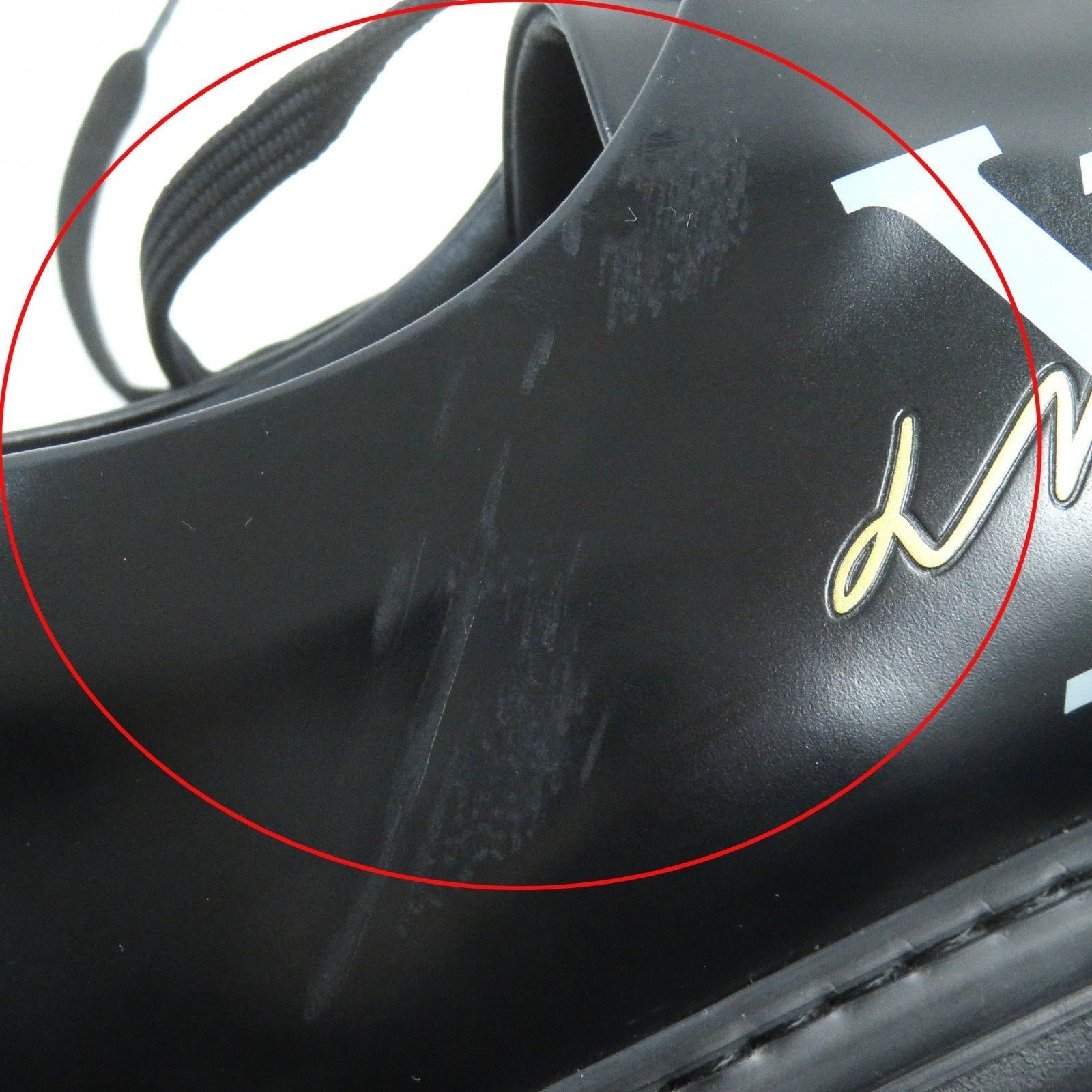 LOUIS VUITTON sneakers Main: Leather black Beverly Hills Line mens 8.5 Used | AlmaBagz - Image 12