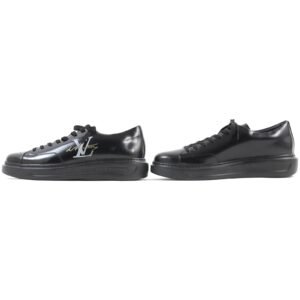 LOUIS VUITTON sneakers Main: Leather black Beverly Hills Line mens 8.5 Used | AlmaBagz
