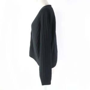 HERMES cardigan wool black 40 | AlmaBagz