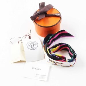 HERMES scarf silk Multi Twilly Doll BRIDES DE GALA Ceremonial bridle | AlmaBagz