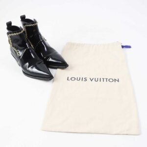 LOUIS VUITTON short boots Main: Leather black Matador Line Women 38 Used | AlmaBagz