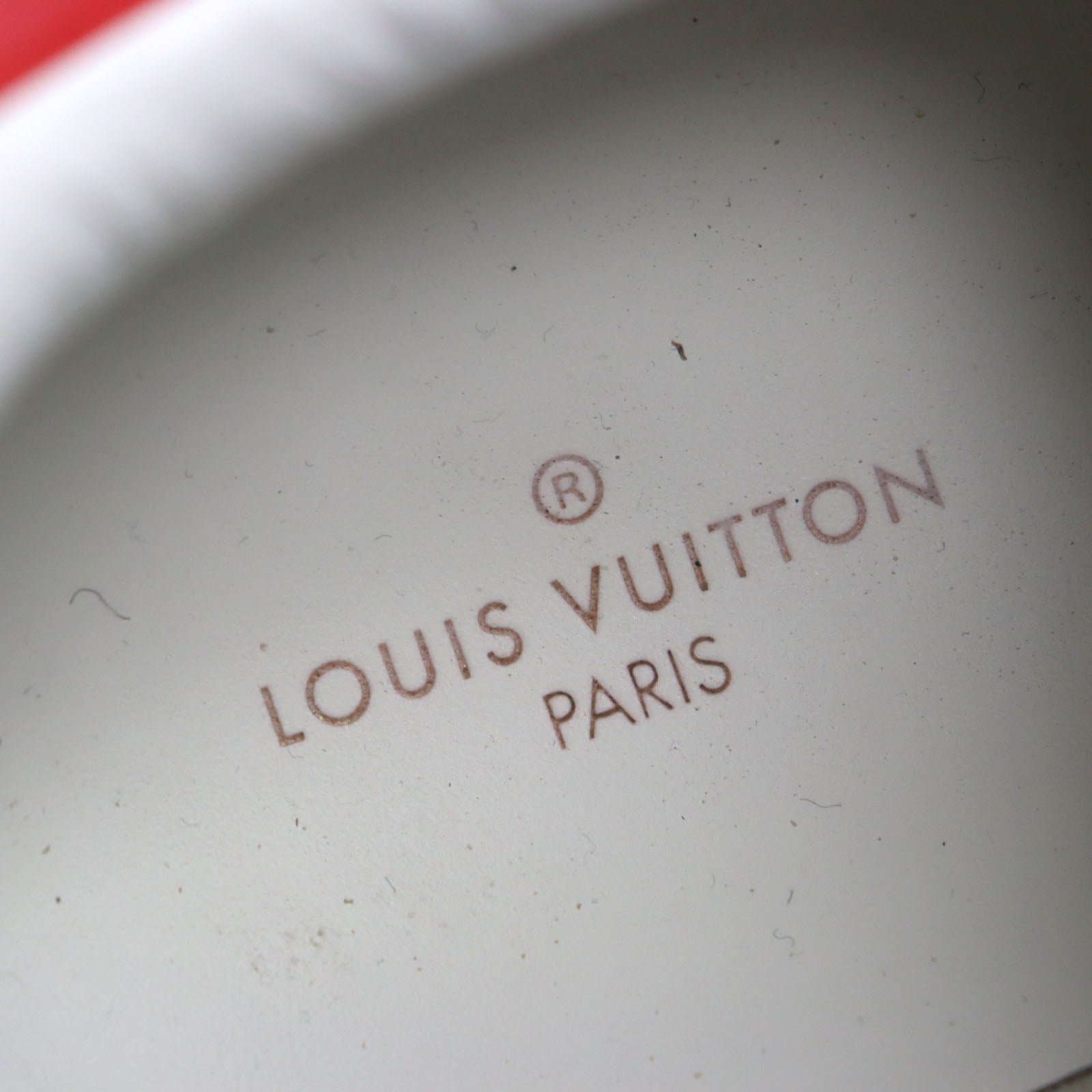 LOUIS VUITTON sneakers 1A5YOL Main: Leather White red Rivoli Line mens 8.5 Used | AlmaBagz - Image 12