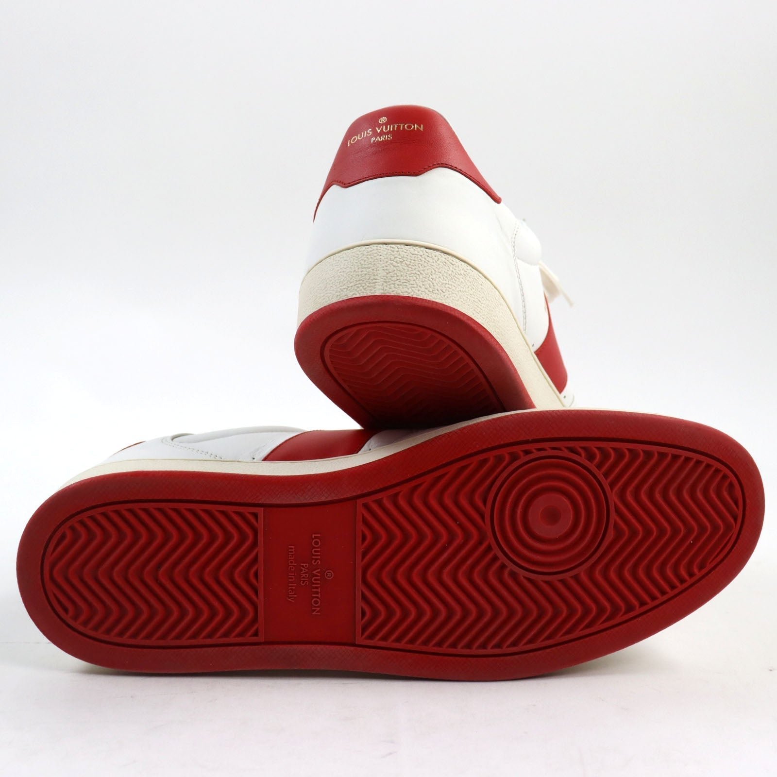LOUIS VUITTON sneakers 1A5YOL Main: Leather White red Rivoli Line mens 8.5 Used | AlmaBagz - Image 3