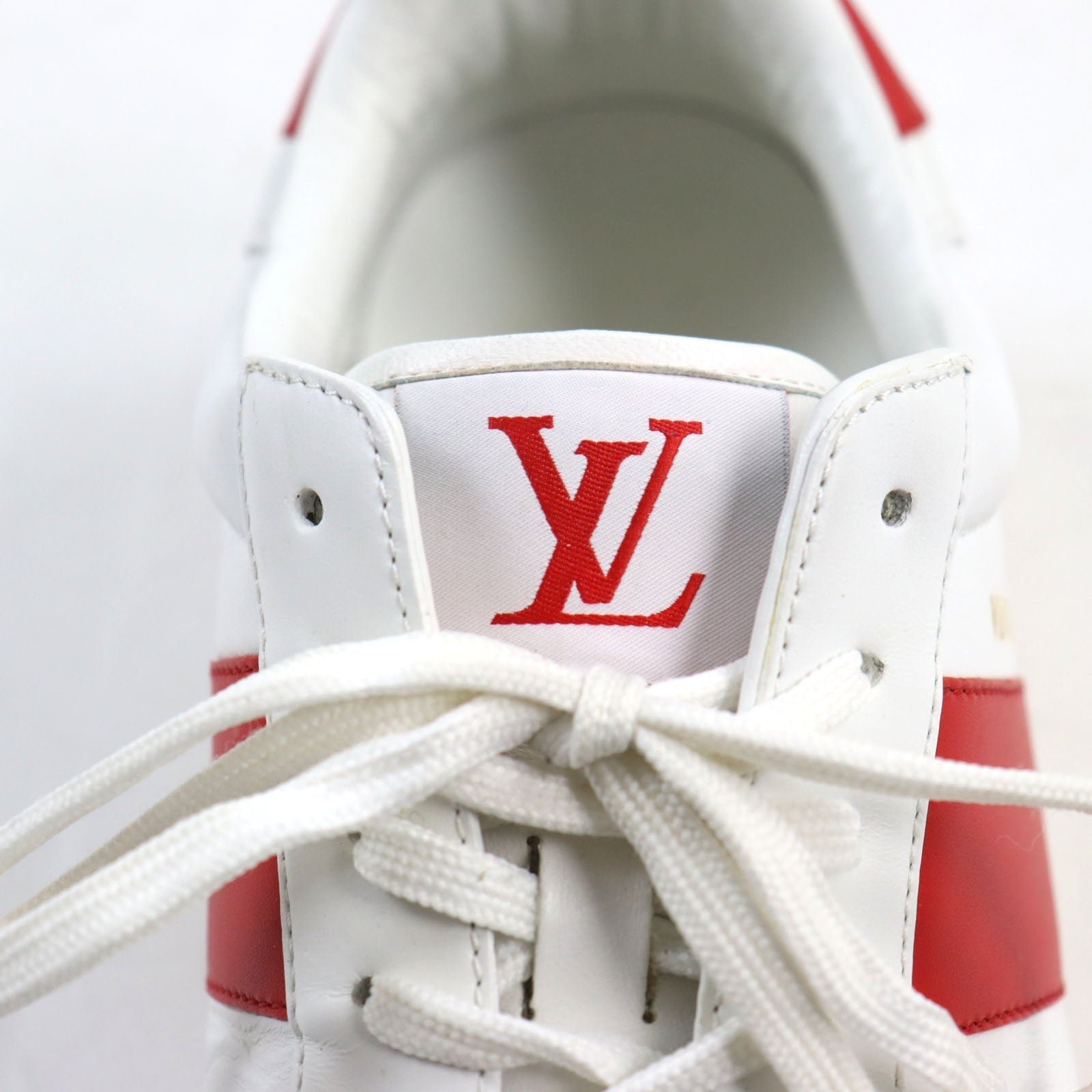 LOUIS VUITTON sneakers 1A5YOL Main: Leather White red Rivoli Line mens 8.5 Used | AlmaBagz - Image 5