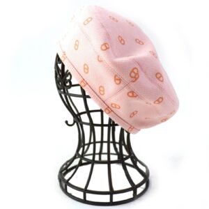 HERMES beret cotton Pink orange Saint Honoré 58 | AlmaBagz