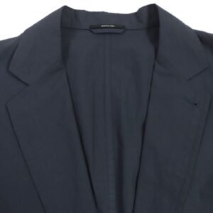 HERMES tailored jacket 21-5257 Main: 100% cotton Navy mens 56 Used | AlmaBagz