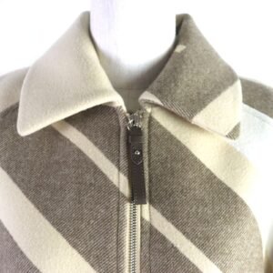 HERMES coat wool Beige type 40 | AlmaBagz