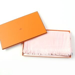 HERMES Stall H262494S cashmere Light pink New Libris | AlmaBagz