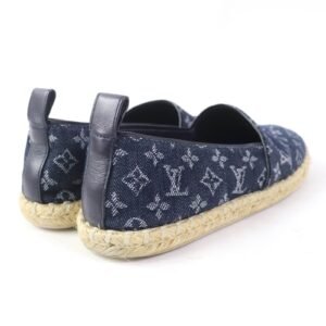 LOUIS VUITTON Slip-on Monogram denim Indigo 36 | AlmaBagz