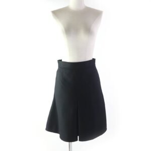LOUIS VUITTON flare skirt wool black 36 | AlmaBagz